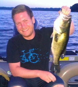 Nick couldn't smile any bigger than he did when he caught this fish!