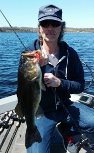 Nice Spring Bass Caught on a Hawgstomper Thunder Jig